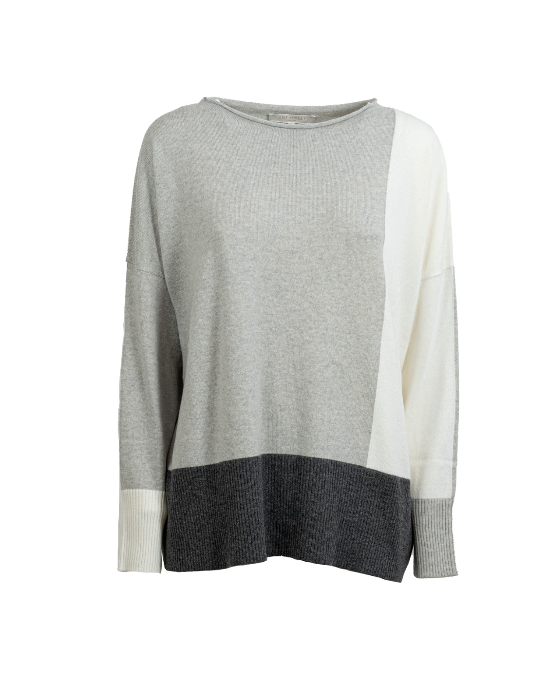 shop ANTONELLI  Pull: Antonelli pullover "Trento".
Maniche lunghe.
Color block.
Collo a giro.
Vestibilità regolare.
Composizione: 70% Lana vergine 20% Seta 10% Cashmere.
Fabbricato in Italia.. TRENTO 41116K 43034-C3 number 7693039